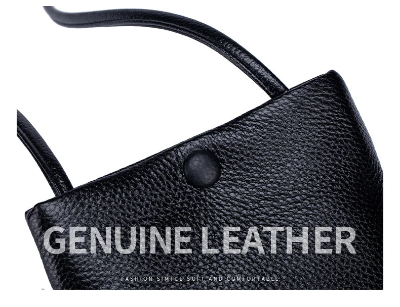New Women Genuine Leather Handbags Female Large Capacity Shoulder Bags Phone Pocket Card Holders Fashion Crossbody Bags for Girl