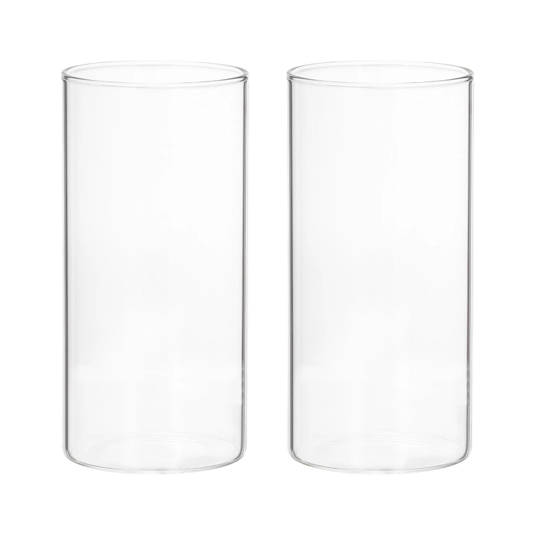 Glass Cylinder Vase, 2 Pcs Flower Vase Floating Candle Holder Vase for Home Decor Wedding Centerpieces