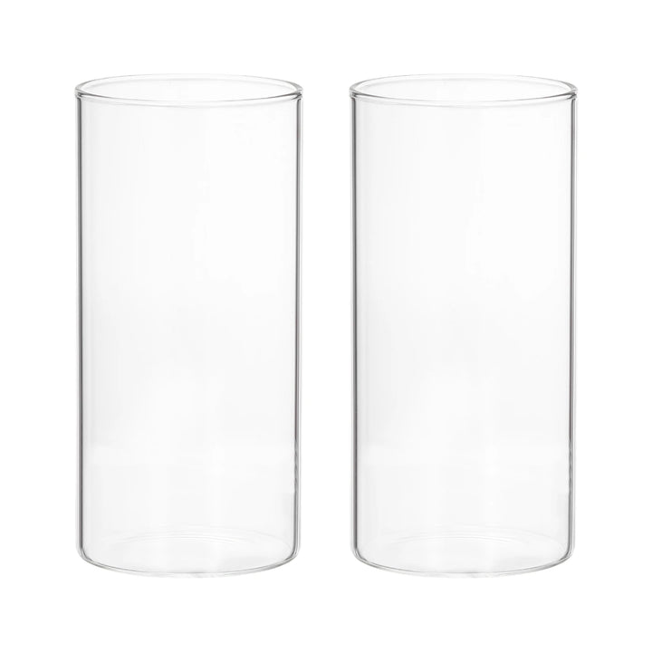 Glass Cylinder Vase, 2 Pcs Flower Vase Floating Candle Holder Vase for Home Decor Wedding Centerpieces