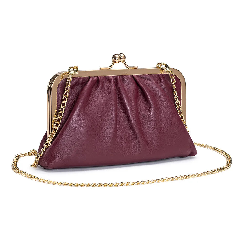 New Fashion Women Genuine Leather Shoulder Bags Fashion Ladies Cowhide Crossbody Bags Phone Pocket Girls Large Capacity Handbag