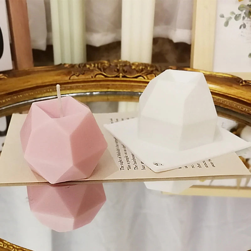 3D Irregular Silicone Candle Mould Aromatherapy Candle Mould DIY Handmade Candle Material Resin Mold Candle Making Supplies