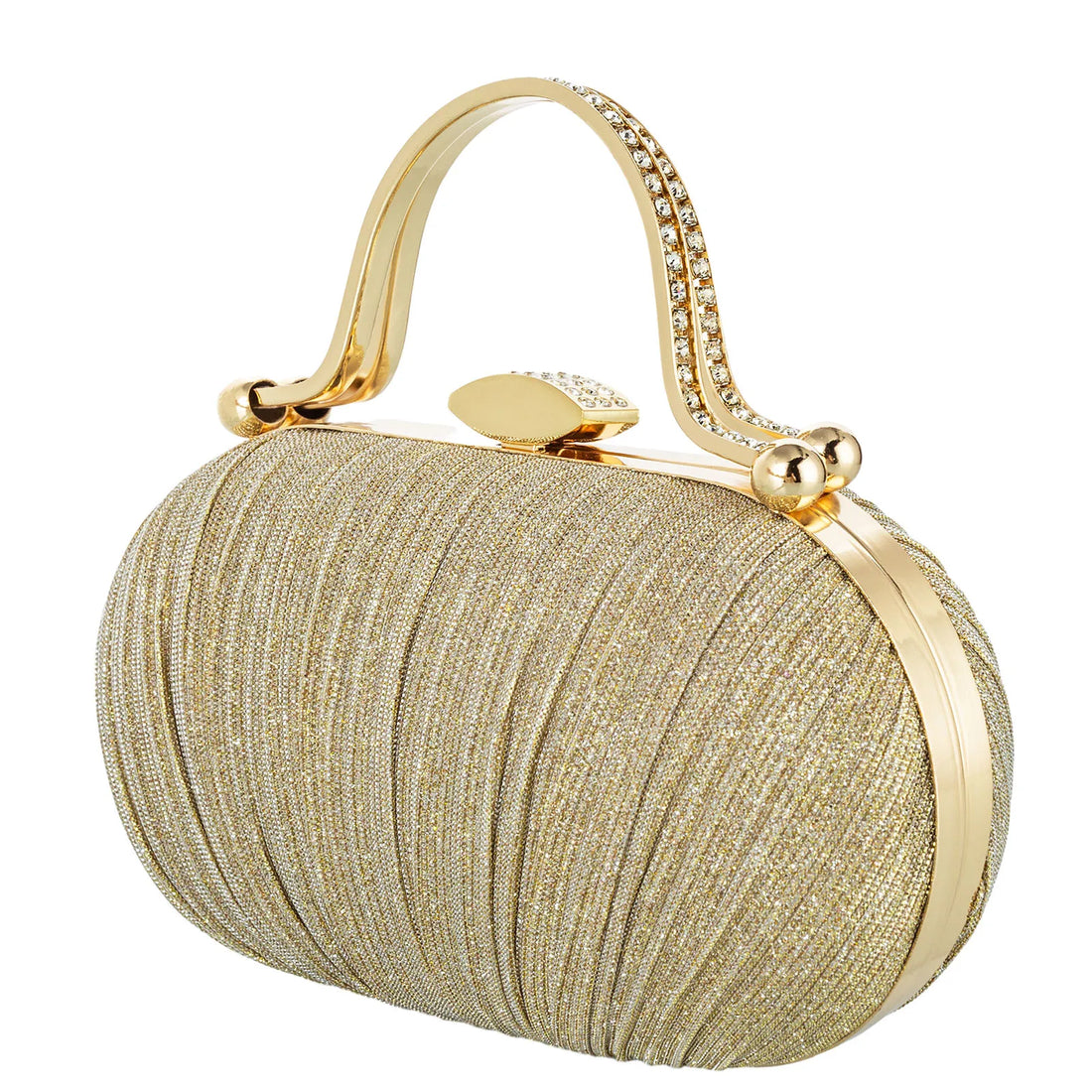 Fashion Diamond Top Handle Women Evening Handbag Clutch Bags Glitter Sequins Rhinestone Female Daily Purse for Wedding Prom