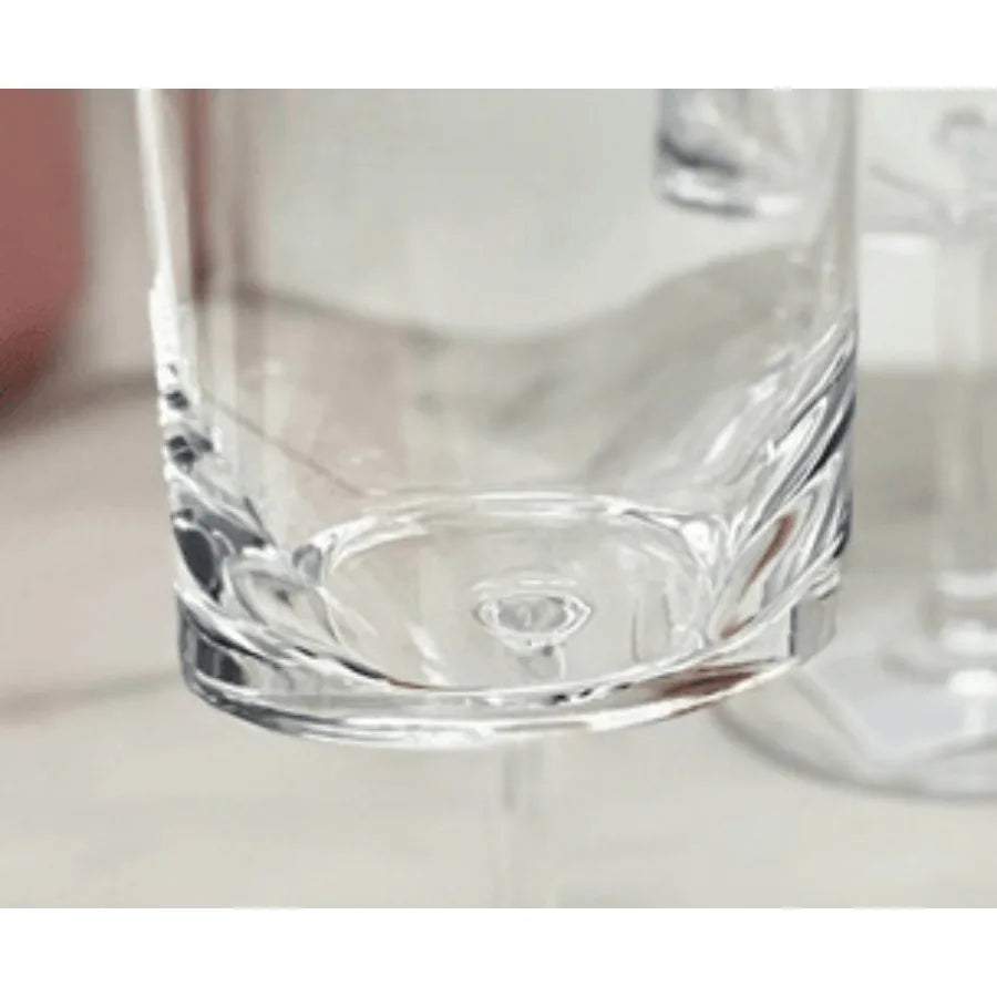 Oval Halo Plastic Wine Glasses Set of 4 12oz BPA Free Tritan Wine Glass Set Unbreakable Red Wine Glasses White Wine Glasses