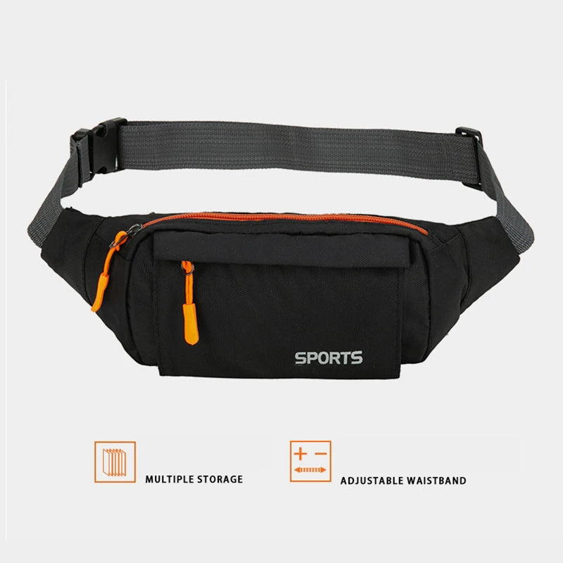Fashion Men's Multicolor Waist Packs Waterproof Running Bag Outdoor Sports Belt Bag Riding Mobile Phone Fanny Pack Gym Bags