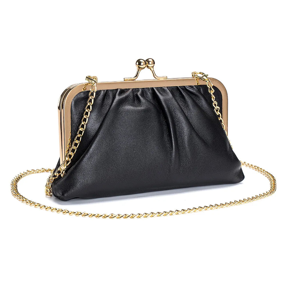 New Fashion Women Genuine Leather Shoulder Bags Fashion Ladies Cowhide Crossbody Bags Phone Pocket Girls Large Capacity Handbag