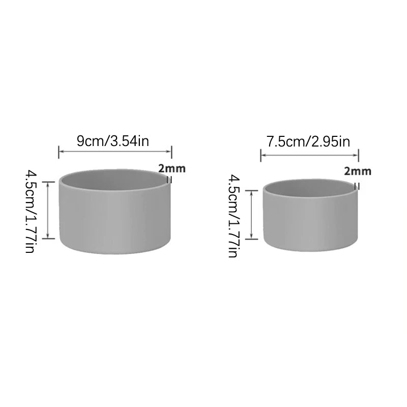 7.5cm/9cm Silicone Cup Boot Bottom Anti-slip Protective Sleeve Cover For 40oz Tumbler Thermos Cup 30oz 20oz Water Bottle
