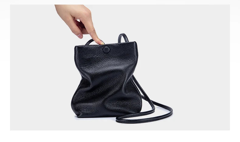 New Women Genuine Leather Handbags Female Large Capacity Shoulder Bags Phone Pocket Card Holders Fashion Crossbody Bags for Girl