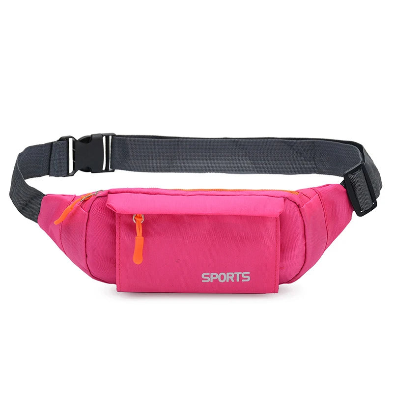 Fashion Men's Multicolor Waist Packs Waterproof Running Bag Outdoor Sports Belt Bag Riding Mobile Phone Fanny Pack Gym Bags