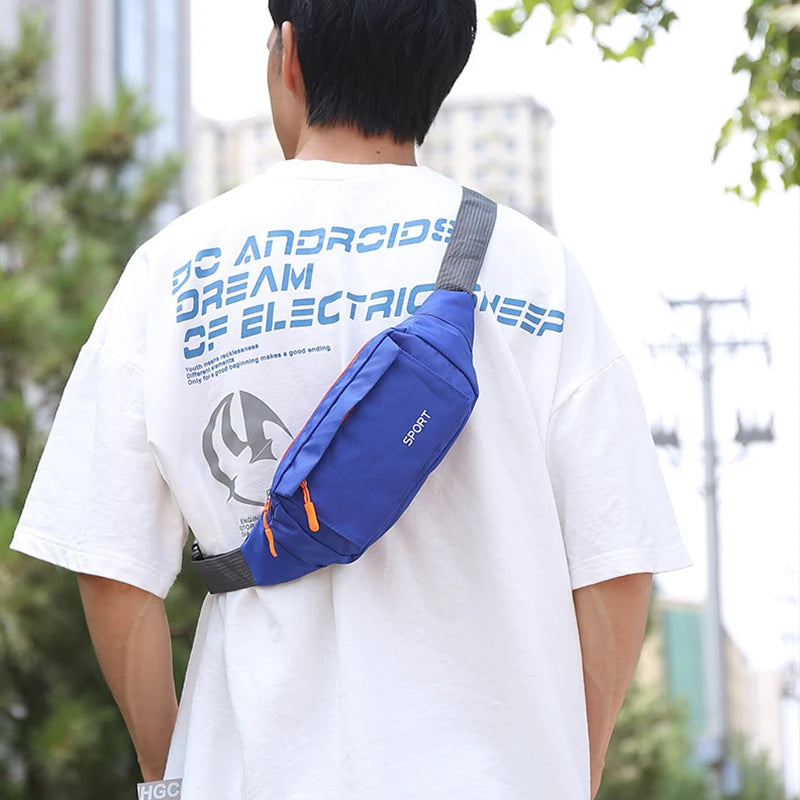 Fashion Men's Multicolor Waist Packs Waterproof Running Bag Outdoor Sports Belt Bag Riding Mobile Phone Fanny Pack Gym Bags