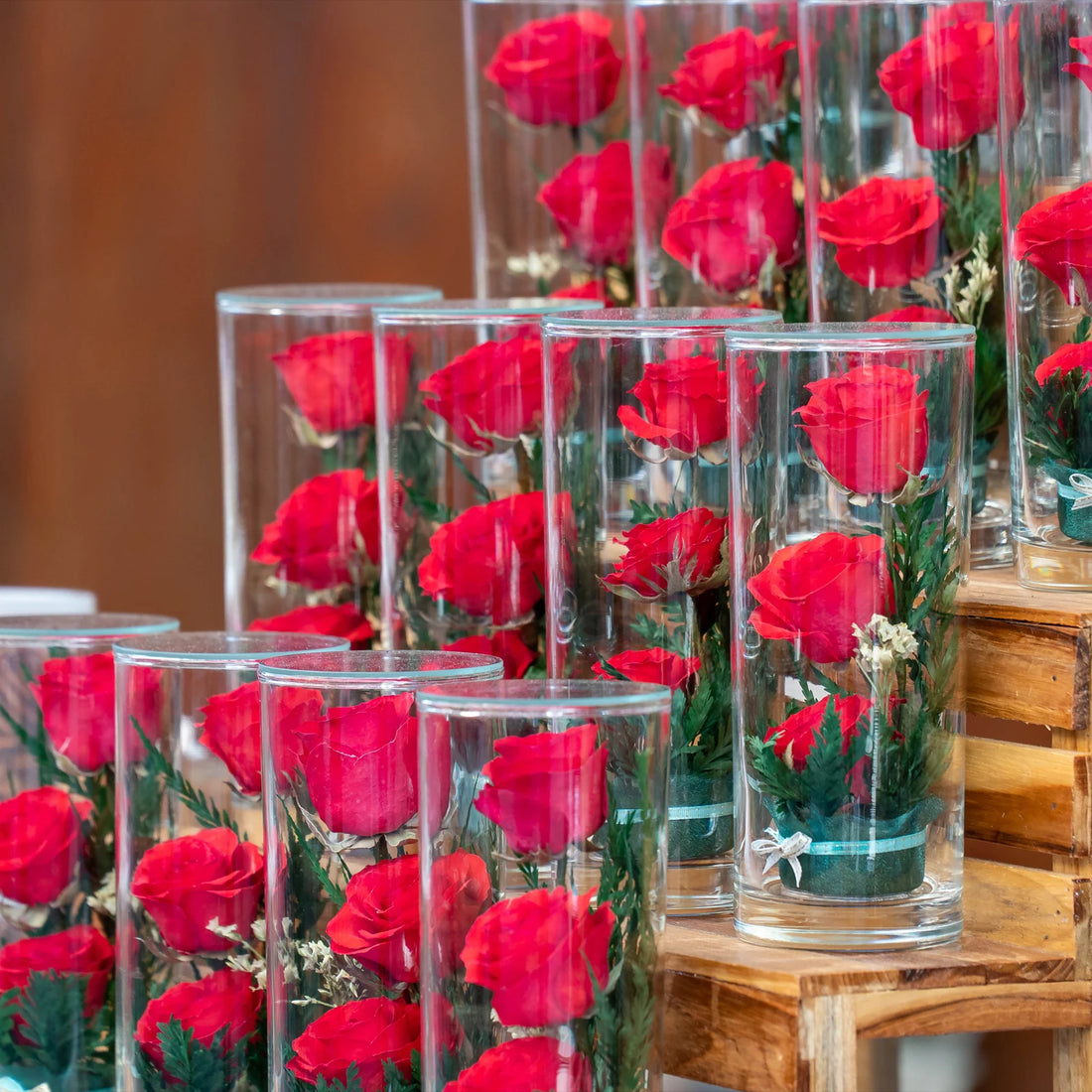 Glass Cylinder Vase, 2 Pcs Flower Vase Floating Candle Holder Vase for Home Decor Wedding Centerpieces