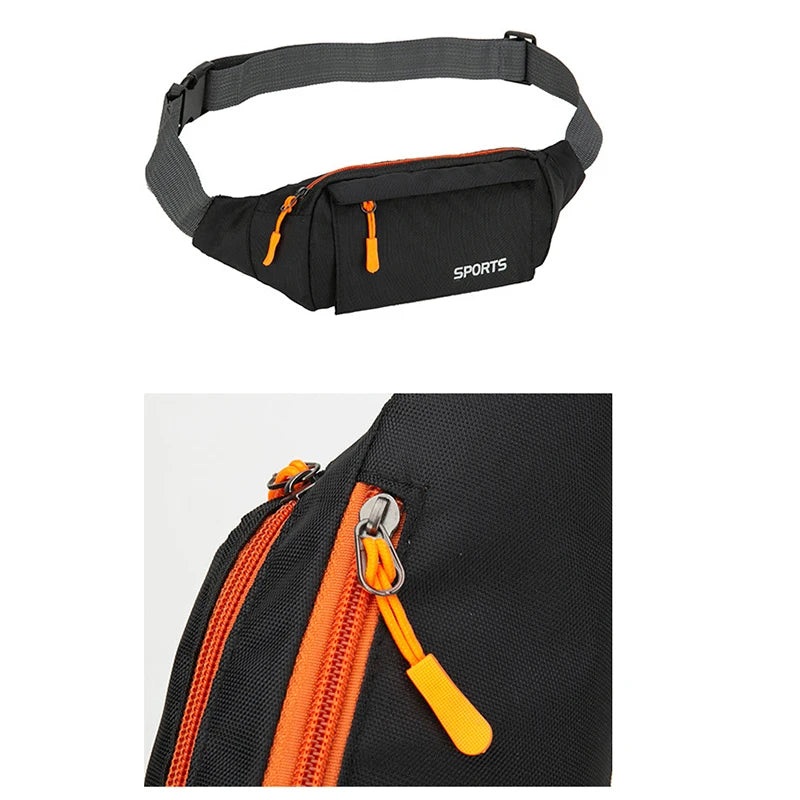 Fashion Men's Multicolor Waist Packs Waterproof Running Bag Outdoor Sports Belt Bag Riding Mobile Phone Fanny Pack Gym Bags