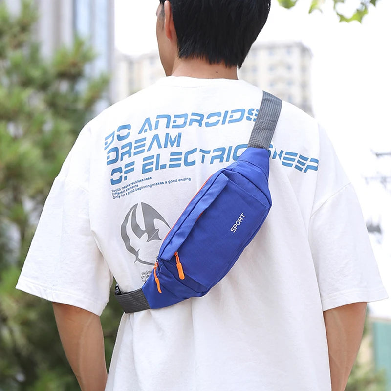 Fashion Men's Multicolor Waist Packs Waterproof Running Bag Outdoor Sports Belt Bag Riding Mobile Phone Fanny Pack Gym Bags