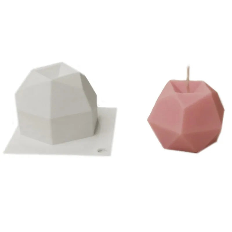 3D Irregular Silicone Candle Mould Aromatherapy Candle Mould DIY Handmade Candle Material Resin Mold Candle Making Supplies