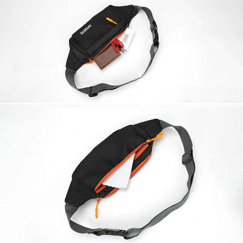 Fashion Men's Multicolor Waist Packs Waterproof Running Bag Outdoor Sports Belt Bag Riding Mobile Phone Fanny Pack Gym Bags