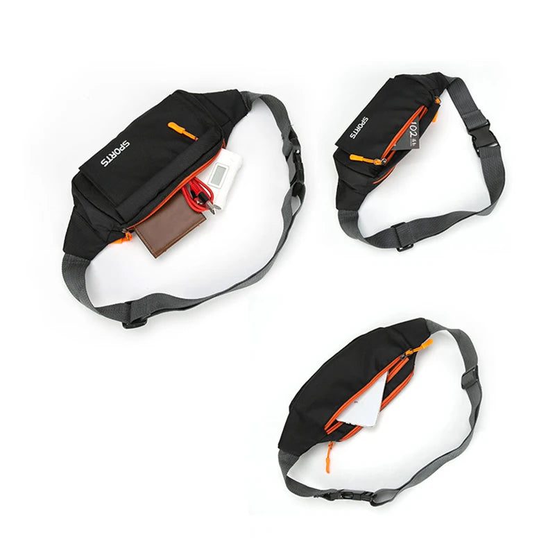 Fashion Men's Multicolor Waist Packs Waterproof Running Bag Outdoor Sports Belt Bag Riding Mobile Phone Fanny Pack Gym Bags