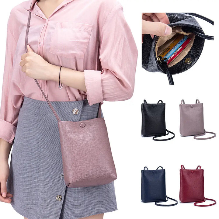 New Women Genuine Leather Handbags Female Large Capacity Shoulder Bags Phone Pocket Card Holders Fashion Crossbody Bags for Girl